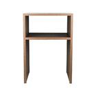 Mesa De Cabeceira Pequena 35x50cm Nogal Quarto Sala Crater