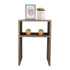 Mesa De Cabeceira Pequena 35x50cm Nogal Quarto Sala Crater