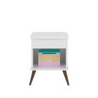 Mesa De Cabeceira Pequena Branca Niko Shop Jm Baby