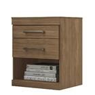 Mesa De Cabeceira Plus 2 Gavetas - Pr Móveis