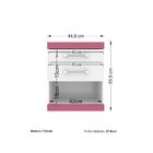 Mesa de Cabeceira Plus - Havana - Branco