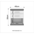 Mesa de Cabeceira Plus - Havana - Branco