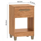 Mesa De Cabeceira Prada 1 Gaveta Mel - Fellicci