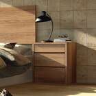 Mesa De Cabeceira Premium 3 Gv Noce