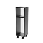 Mesa De Cabeceira Preta Cama Solteiro Quarto Sala 20cm Com Ro