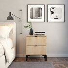 Mesa De Cabeceira Queens 2 Gavetas Timeless Amadeirado