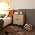 Mesa De Cabeceira Queens 2 Gavetas Timeless Amadeirado