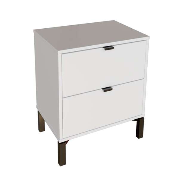 Mesa De Cabeceira Queens 2 Gv Branca