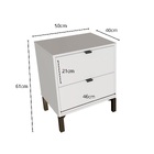 Mesa De Cabeceira Queens 2 Gv Branca