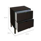 Mesa De Cabeceira Queens 2 Gv Preta