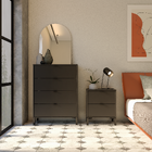 Mesa De Cabeceira Queens 2 Gv Preta