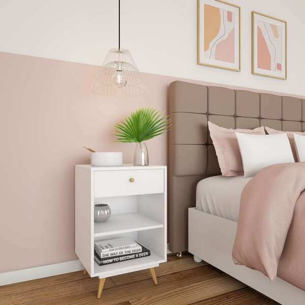 Mesa De Cabeceira Rafard 1 Gv Branca