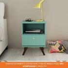 Mesa De Cabeceira Retrô 1 Gaveta