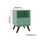 Mesa De Cabeceira Retrô 1 Gaveta
