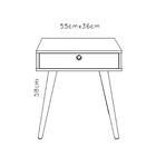 Mesa De Cabeceira Retrô 1 Gaveta Multimóveis Cr35065 Preto