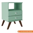 Mesa De Cabeceira Retrô 2 Gavetas