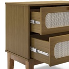 Mesa De Cabeceira Retro 2 Gavetas Tendencia Na Europa - Santo