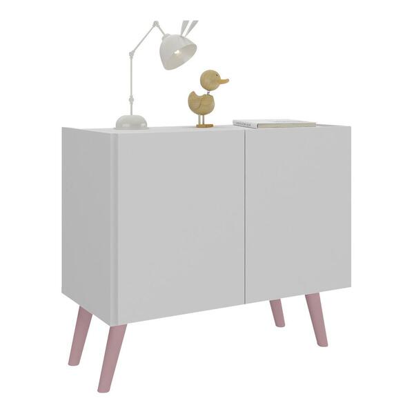 Mesa De Cabeceira Retrô 2 Portas Multimóveis Mp4133