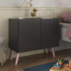 Mesa De Cabeceira Retrô 2 Portas Multimóveis Mp4133