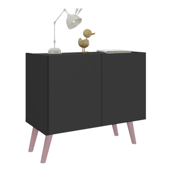 Mesa De Cabeceira Retrô 2 Portas Multimóveis Mp4133