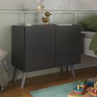 Mesa De Cabeceira Retrô 2 Portas Multimóveis Mp4133