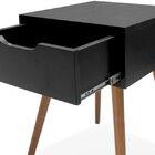 Mesa De Cabeceira Retrô  Preto