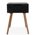 Mesa De Cabeceira Retrô  Preto