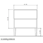 Mesa De Cabeceira Retrô Branca Hairpin Legs Gaveta Superior 1