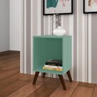 Mesa De Cabeceira Retrô Com Nicho Rt3013   Branco
