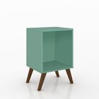 Mesa De Cabeceira Retrô Com Nicho Rt3013   Branco