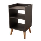 Mesa De Cabeceira Retrô Com Pés Palito Em Madeira Maciça Prat