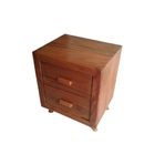 Mesa De Cabeceira Retrô Em Madeira De Demolição - Cód 1855