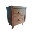 Mesa De Cabeceira Retrô Em Madeira De Demolição - Cód 1855