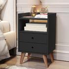 Mesa De Cabeceira Retrô Pés Palito Dream - Preto