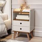 Mesa De Cabeceira Retrô Pés Palito - "drika" Cor - Off White