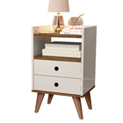 Mesa De Cabeceira Retrô Pés Palito - "drika" Cor - Off White