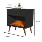 Mesa De Cabeceira Retrô Pet Com Gaveta Jb 1919 - Preto - Loja