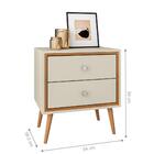 Mesa De Cabeceira Retro Porto Off White Naturalle