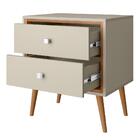 Mesa De Cabeceira Retro Porto Off White Naturalle