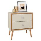 Mesa De Cabeceira Retro Porto Off White Naturalle