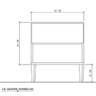 Mesa De Cabeceira Retrô Preta Pés Palito Gaveta Inferior 100%
