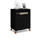 Mesa De Cabeceira Retro Preto Austria