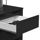 Mesa De Cabeceira Retro Wood Preto – Ej Móveis