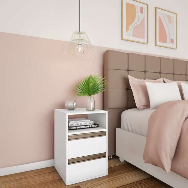 Mesa De Cabeceira Rochester 2 Gv Branca