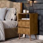 Mesa De Cabeceira Roma Quarto Com 2 Gavetas