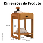 Mesa De Cabeceira Rpm Mesinha Quarto Retrô Nicho Varias Cores