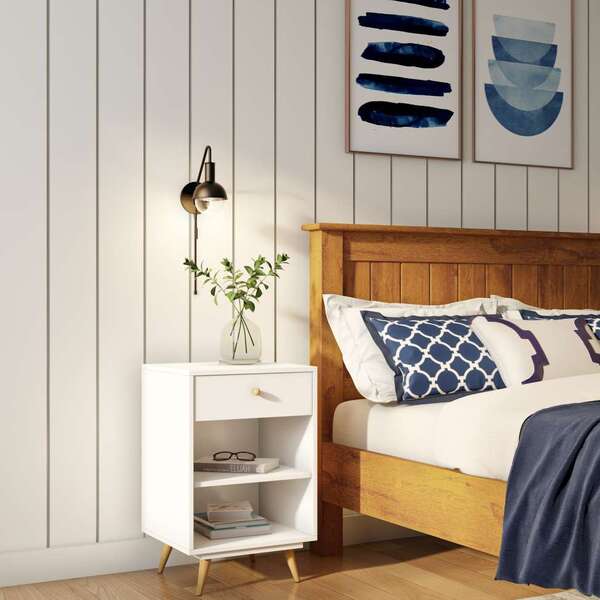 Mesa De Cabeceira Rubim 1 Gv Branca