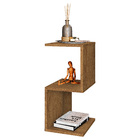 Mesa De Cabeceira S/z Com Nichos Amêndoa