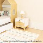 Mesa De Cabeceira Safari 2 Gv Branca E Nature