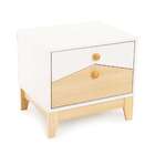 Mesa De Cabeceira Safari 2 Gv Branca E Nature